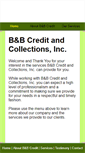 Mobile Screenshot of bbcreditcollections.com